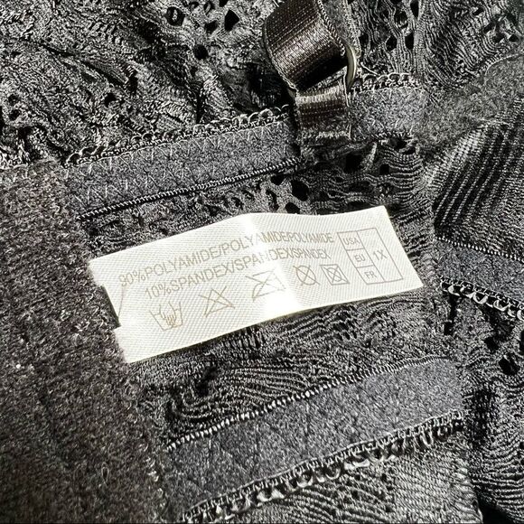 NEW Oh La La Cheri Page Underwire Babydoll Chemise & G-String Thong Black 1X - Picture 11 of 11